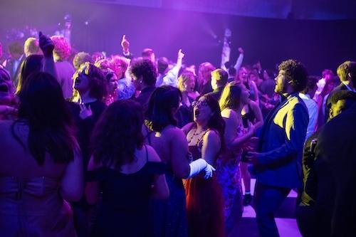 Students dancing at Birthday Ball